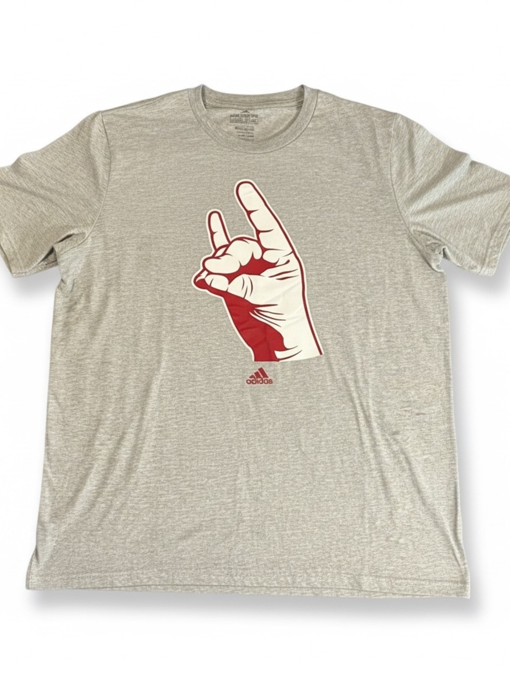NWT Adidas NC State Wolfpack Gray Amplifier Tee XL Strutting Tuffy
